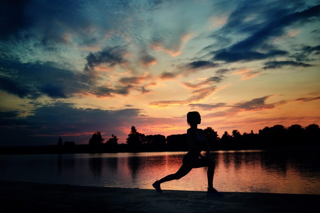 evening running